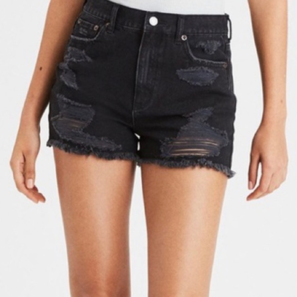 American Eagle Black Mom Short Size 00